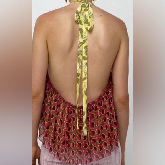 ZARA Printed Halter Top NWT - Picture 2 of 13